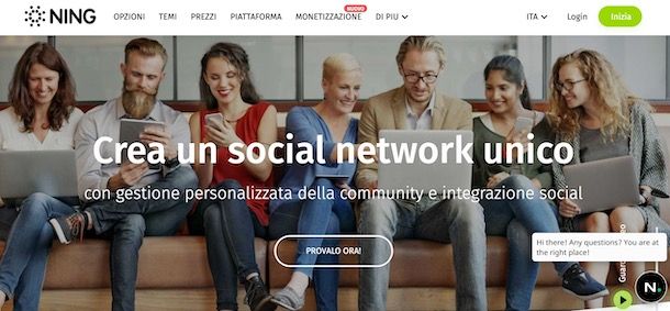 Creare un social network con Ning