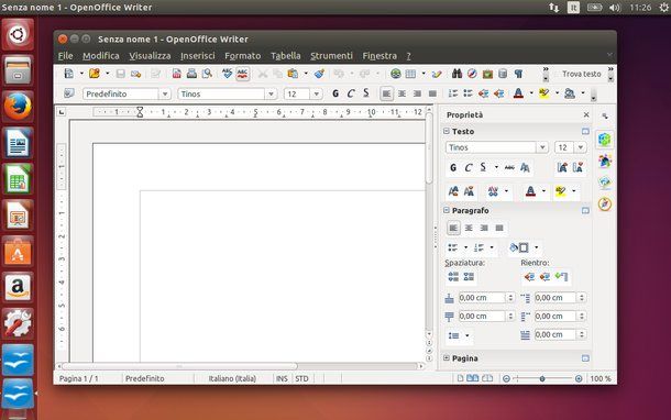 open office writer gratis in italiano