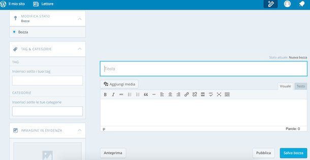Come fare un sito con WordPress