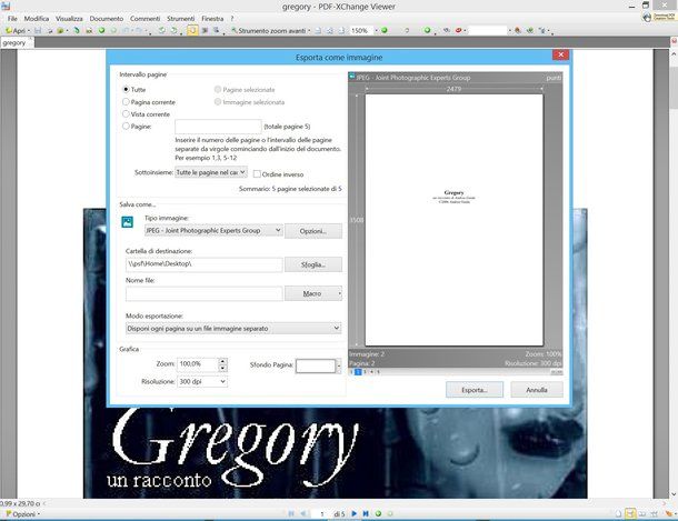 Come trasformare PDF in JPEG