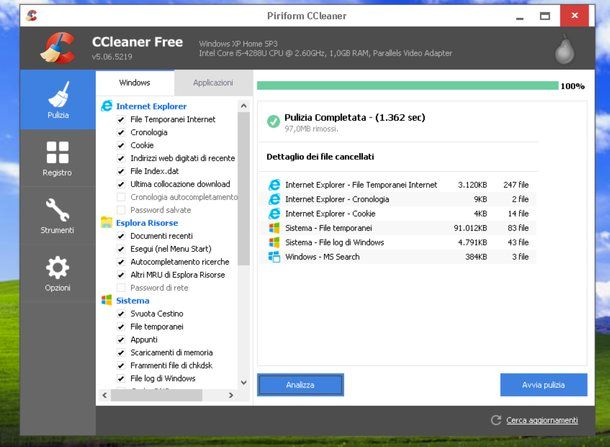 Come velocizzare Windows XP