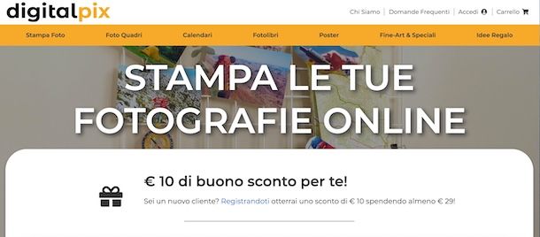 Come stampare foto online