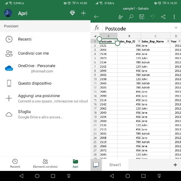 App Excel