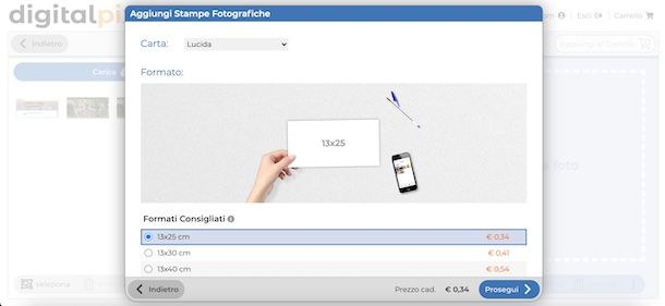 Come stampare foto online