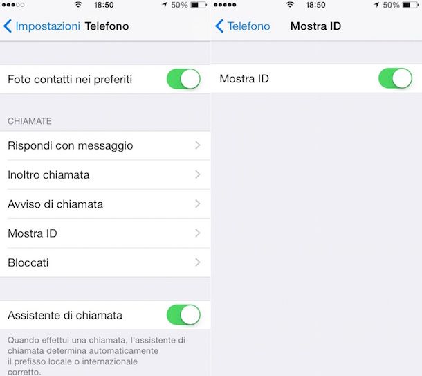 Come nascondere il numero su iPhone