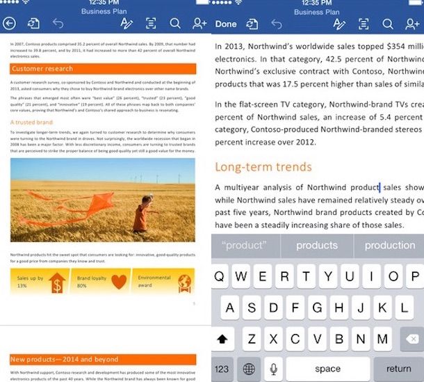 Screenshot che mostra come scaricare Microsoft Word