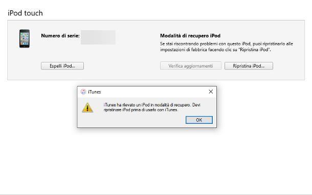 Come resettare iPod Touch senza password