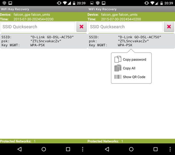 Come scoprire password WiFi Android