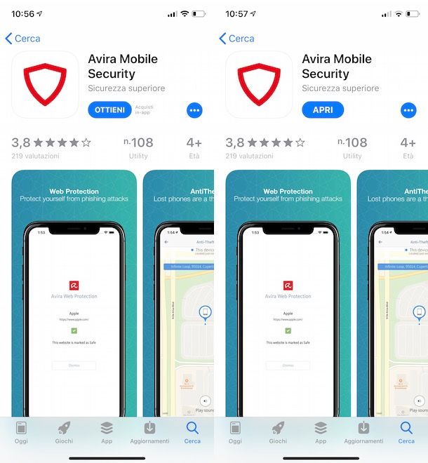 Avira su iPhone