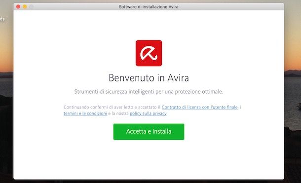 Installare Avira su Mac