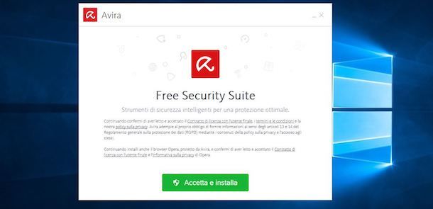 Installare Avira