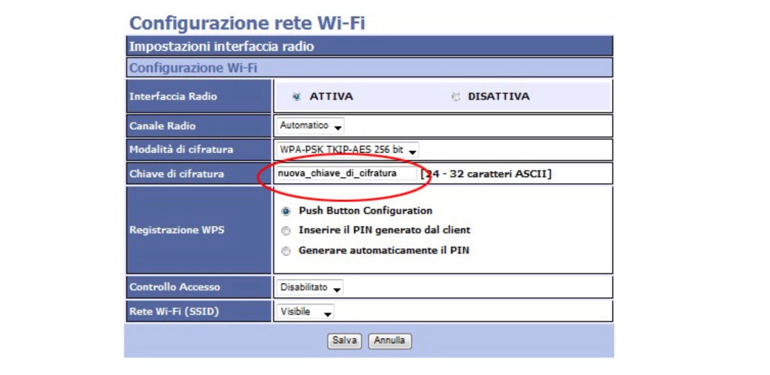 Come cambiare password Alice