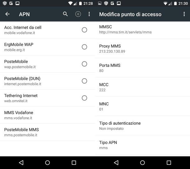 Come configurare MMS TIM