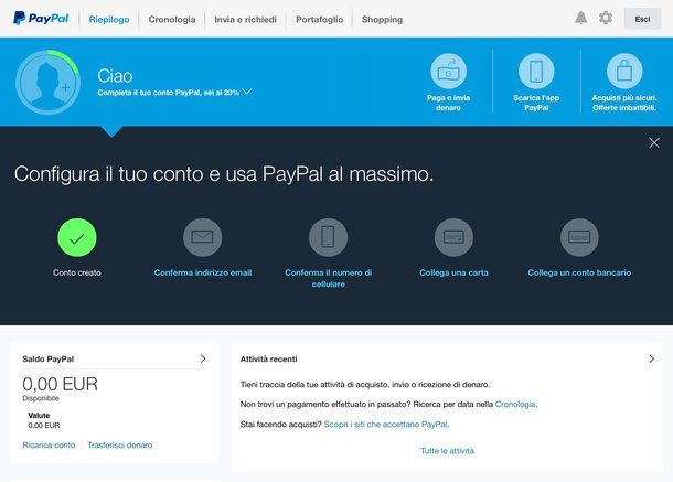Cómo crear una cuenta de PayPal