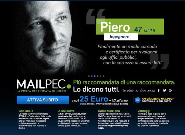 Come creare posta certificata