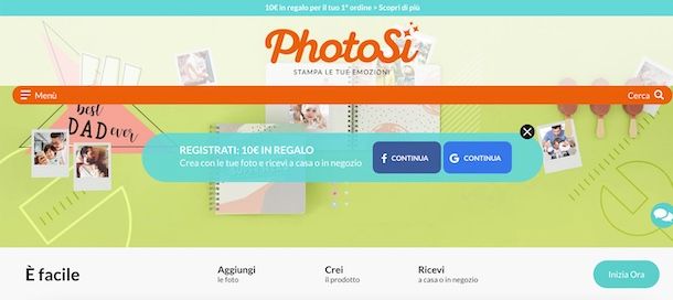 Come stampare foto online