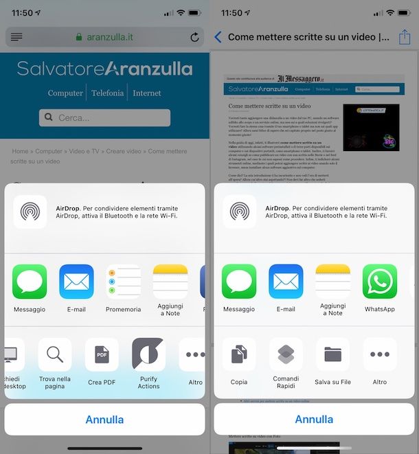 Come trasformare un documento in PDF su iOS