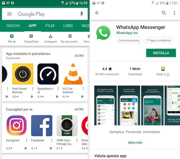 Come scaricare WhatsApp gratis per Samsung