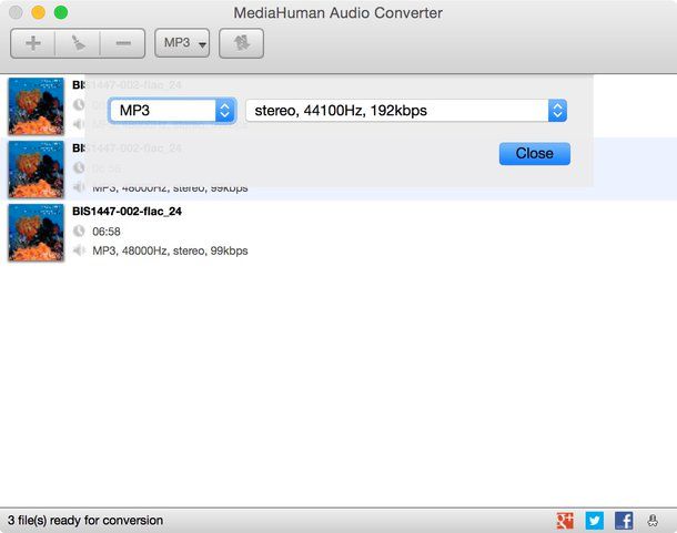 Come convertire FLAC in MP3 Mac
