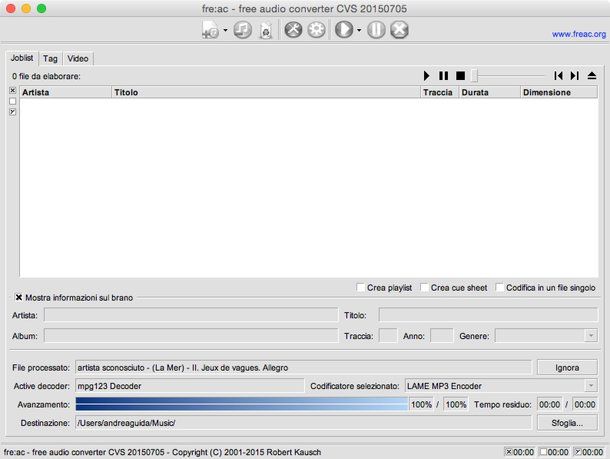 Come convertire FLAC in MP3 Mac