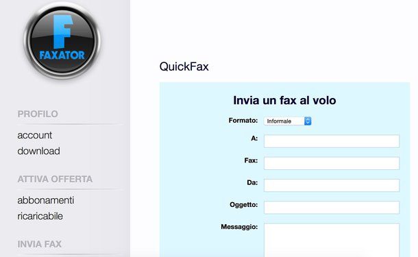 Come inviare fax da Internet