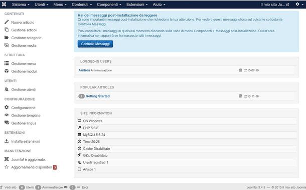 Come installare Joomla in locale