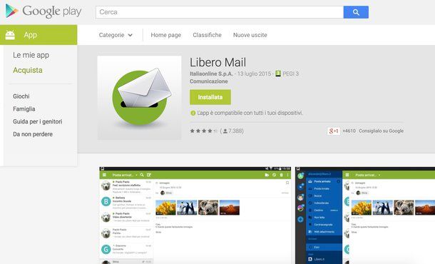 Come impostare mail Libero su Android