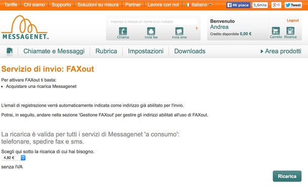 Come mandare fax via Internet
