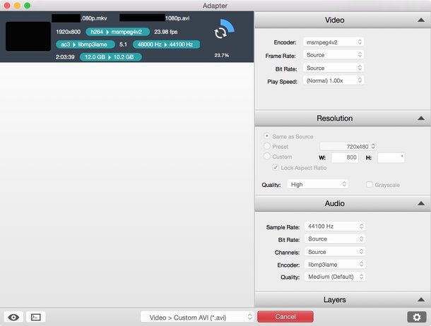 Come convertire MKV in AVI Mac