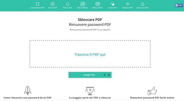 Come eliminare protezione PDF