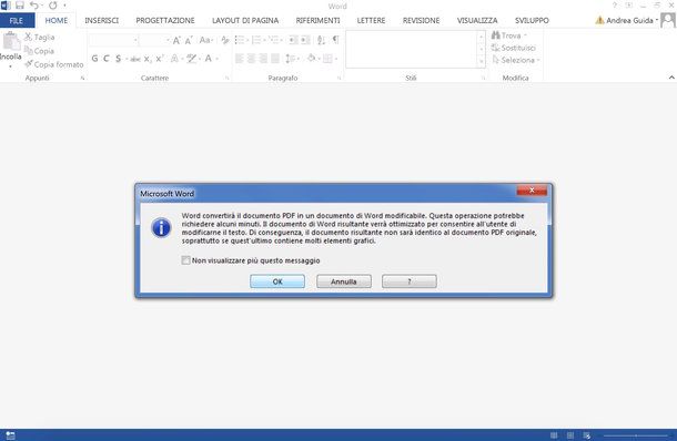 Come trasformare PDF in DOC