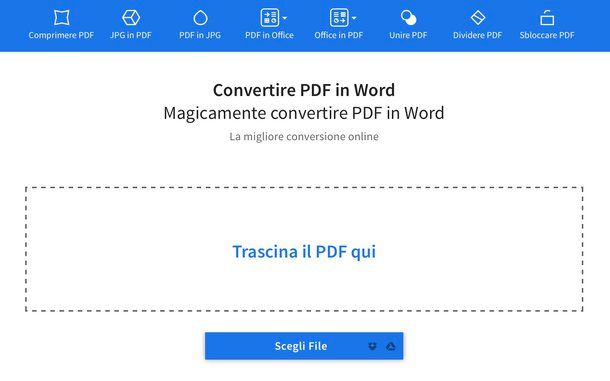 Come trasformare PDF in DOC