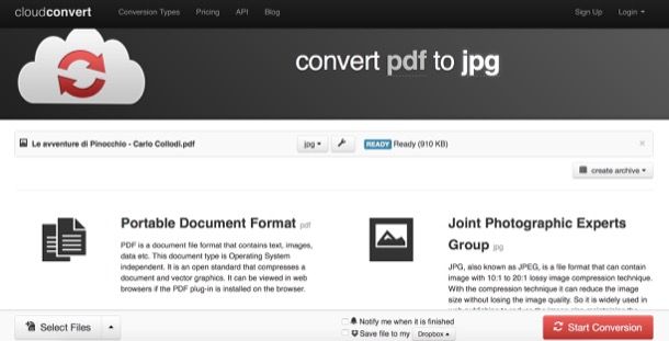 Convertire PDF In JPG Salvatore Aranzulla