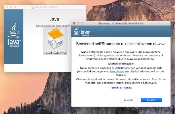 Aggiornamento Java