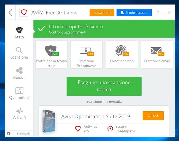 migliori programmi antivirus gratis italiano