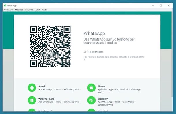 videochiamata whatsapp web pc