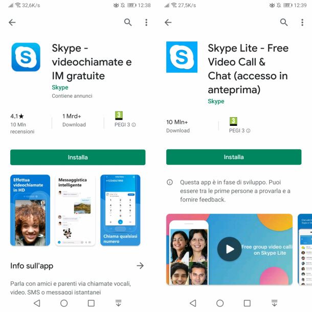 Skype da Android