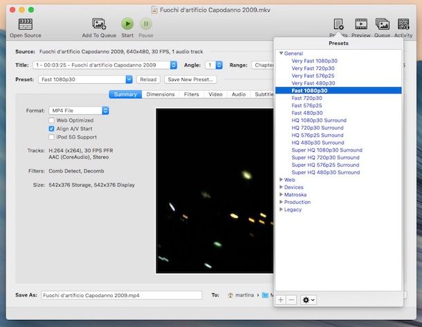 Come convertire MKV in MP4