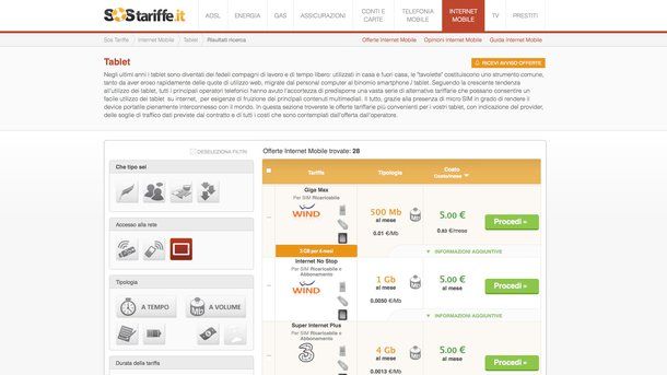 Offerte tablet