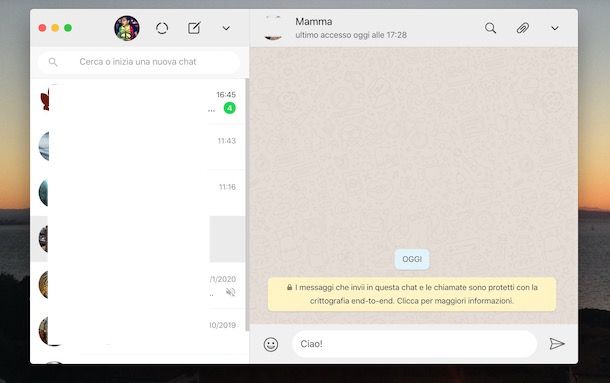 Inviare messaggi con WhatsApp