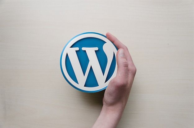 Foto che mostra il logo di WordPress