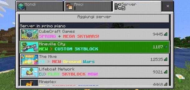 Come giocare in multiplayer su Minecraft PE