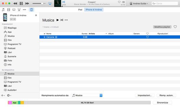 Come cancellare musica da iPhone