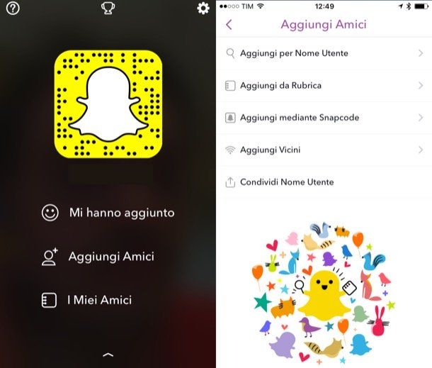 Come si usa Snapchat