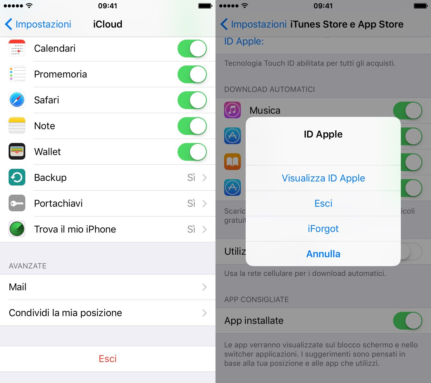 come cambiare email id apple su iphone