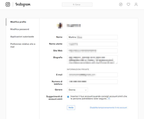 Come eliminare profilo Instagram Salvatore Aranzulla
