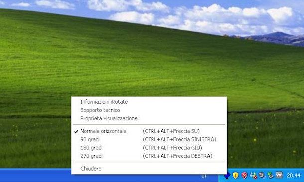 Screenshot del software iRotate