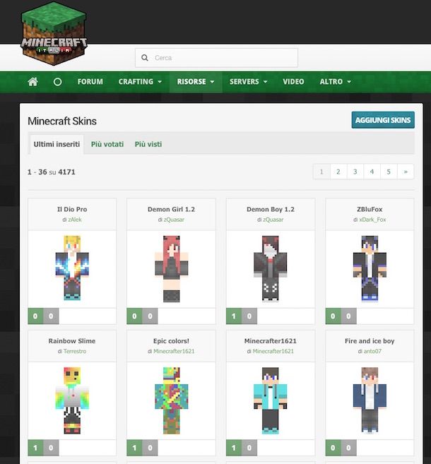 Screenshot di Minecraft Italia