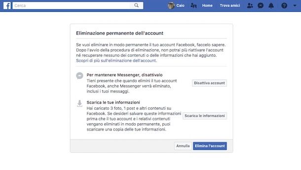 Come cancellarsi da Facebook per sempre | Salvatore Aranzulla