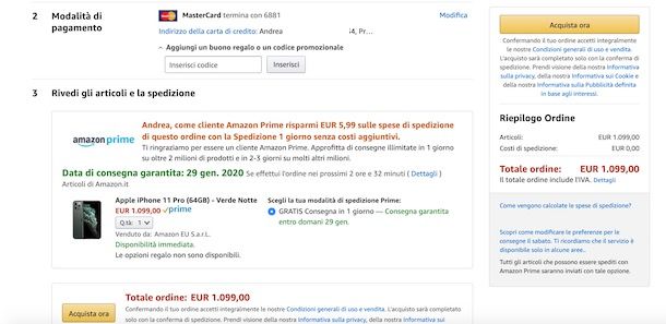 Come pagare su Amazon